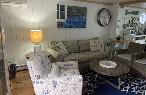 Mashpee House | Charming Cape Cod Oceanview Retreat with A/C, Private Beach & Early Check-In