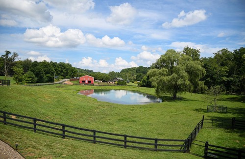 Round Hill Cabin | Country Lodge: Great Room, View, Hot tub