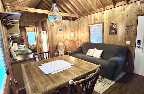 Dillard Cabin | Cozy Cabin in River Vista Mountain Village RV/Cabin Park + Amenities