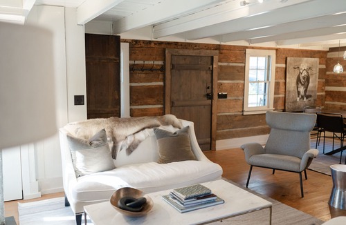 Cabarrus County House | Cozy luxurious log cabin near the rocky river