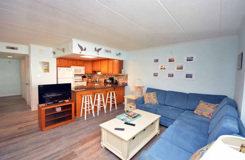 Midtown Ocean City Condo | Cozy, stylish 2 bedroom condo with free WiFi just a short stroll to the beach among the excitement of downtown only a few streets from the boardwalk!