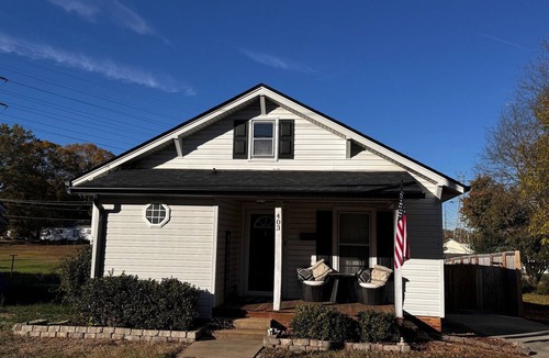 Kannapolis House | Cute home with fenced backyard, firepit & swings. Near downtown. Pet-friendly!