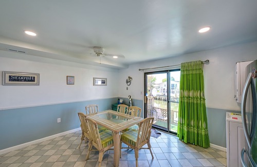 Caine Woods Apartment | Deck w/Canal Access: Ocean City Townhome