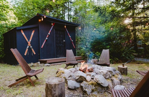 Skykomish Cabin | Designer A-Frame · Forest Hot Tub · Fire Pit