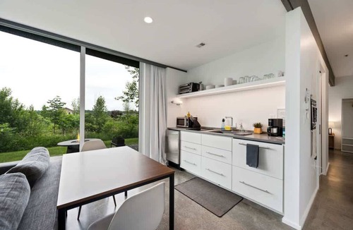Egg Harbor Apartment | Designer Studio Flat · Heated Floors · Egg Harbor