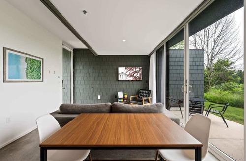 Egg Harbor Apartment | Designer Studio Flat · Heated Floors · Egg Harbor