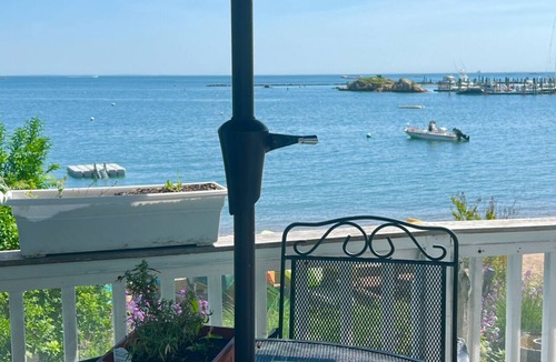Pine Orchard House | Direct Sandy Beachfront Home gorgeous views of Thimble Islands Connecticut views