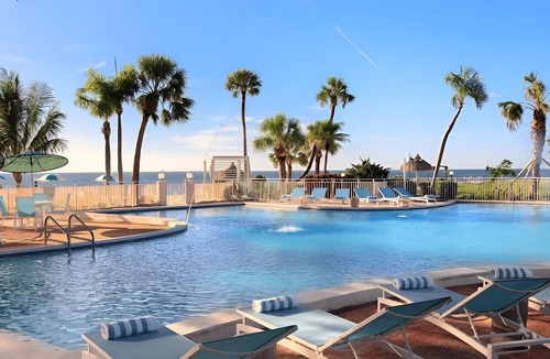 Pinellas Point Hotel | Escape to Enchanting Haven w/Ocean Panorama | Cabana Access & Coastal Dining