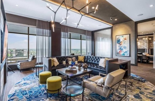 Woodmont Triangle Apartment | Expansive Bethesda View | FTC Windows+outdoor amenities| DC Closeby