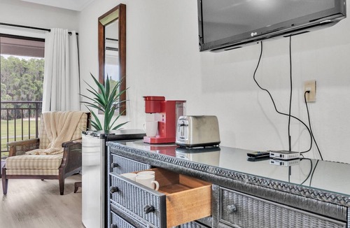 Wesley Chapel Condo | Golf Studio Retreat | 2 Queen Beds | Patio | Optional Saddlebrook Resort Amenities