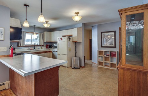 Waupaca House | Group Friendly! Riverfront Waupaca Retreat w/Yard