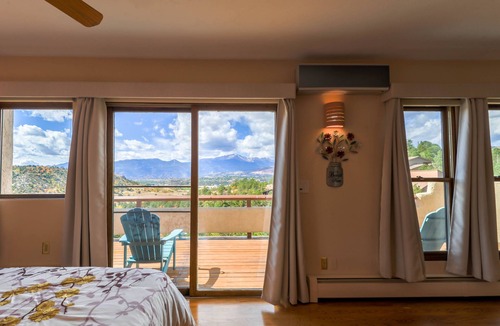 Northeast Colorado Springs House | Hidden Gem: Heated Pool, Gorgeous Mountain Views, 2.4 Acres inside City, A/C, EV