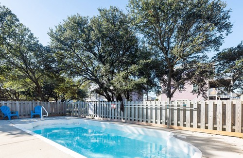 Ocean Sands House | Homey house across from the lake with private pool & hot tub - dog-friendly