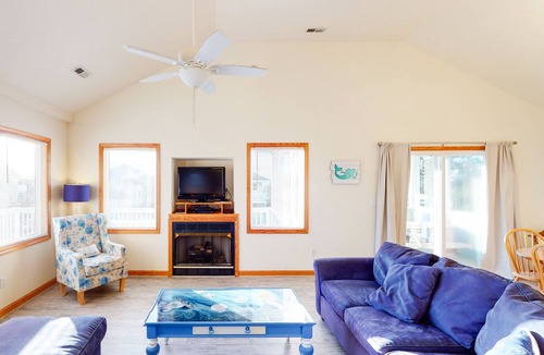 Ocean Sands House | Homey house across from the lake with private pool & hot tub - dog-friendly