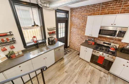 Lawrenceville House | HostWise Stays - Prime Location in Lawrenceville, Exposed Brick 2BR Home