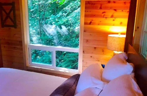 Snohomish Cabin | Idyllic Tree House Rental with a Cozy Fireplace in Snohomish, Washington