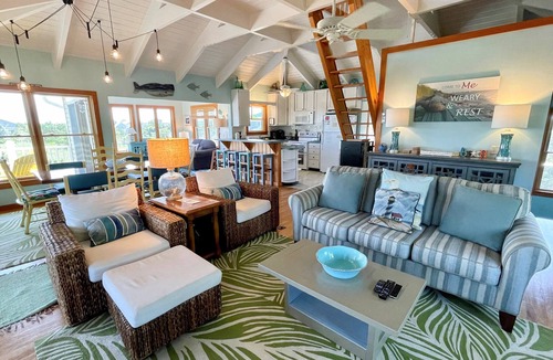 Ocracoke House | Island Rest: Marsh and distant sound views on Jackson Circle
