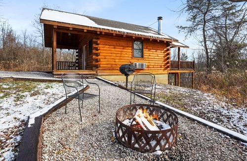 Logan Cabin | Lake Logan Hilltop Cabin with Hot Tub and Fire Pit