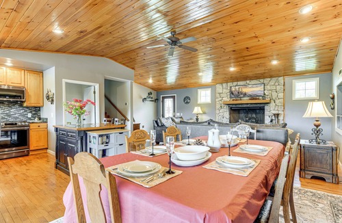 Robbinsville House | Lakefront Cabin Retreat w/Dock in Robbinsville!