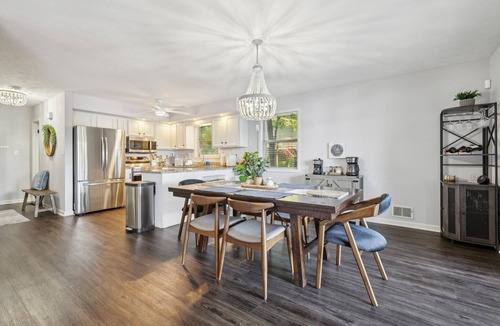 Snellville House | Lakefront Escape with Sauna, Hot Tub, BBQ & Games