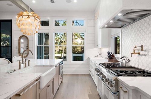 Forest District House | Loaded Luxe Home with Pool and Carriage House, 3 Minutes to Camp WaterColor