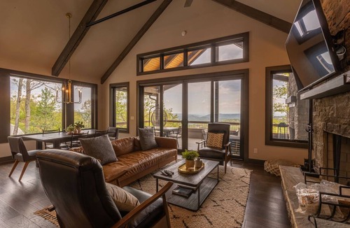 Deep Gap House | Lucky Landing - BRMC amenities, pets, views, hot tub, fire pit, game tables