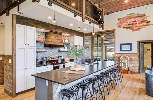 Wears Valley House | Luxe Waterfront Mtn Views Bowling Pool Pickleball