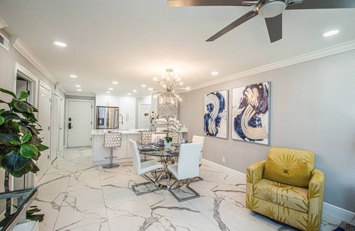 Wesley Chapel Condo | Luxury Ground-Floor Condo w/King Bed | Gourmet Kitchen & Private Patio | Saddlebrook Resort