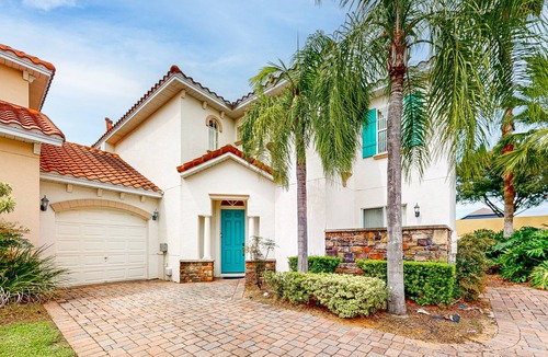 Tuscan Hills House | Luxury home with enclosed pool, on-site tennis, gym, & private W/D