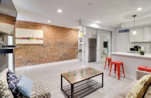 Truxton Circle House | Modern 1BD Apt- Steps to Convention Center & Metro