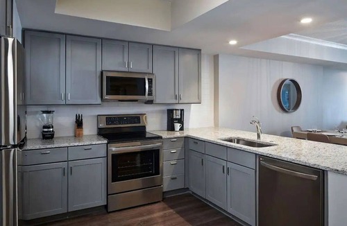 Downtown Myrtle Beach Hotel | Modern 2-Room Ocean View Suite with Balcony and Spacious Living Area