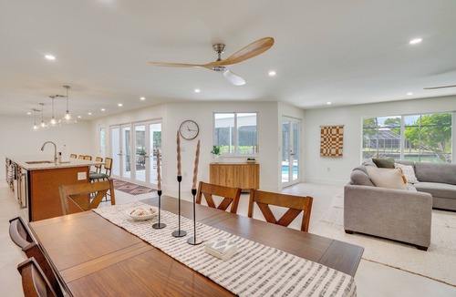 Shell Harbor House | Modern Canal-Front Gem w/Lanai + Dock in Sanibel