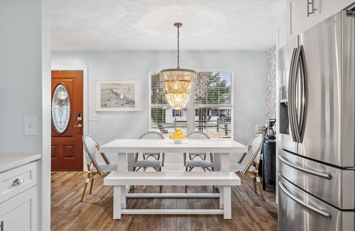 Holiday Beach House | New listing SALE! Modern Beach Bungalow - walk to beach, yard, games!