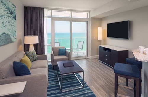 Myrtle Beach Condo | Ocean 22 by HGVC - July 4th Week - One Bedroom Oceanfront - Sleeps 4
