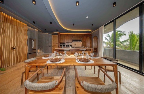 Tulsayab Apartment | Oceanfront 4BR Duplex in Maiim Tankah w/Pool & Gym