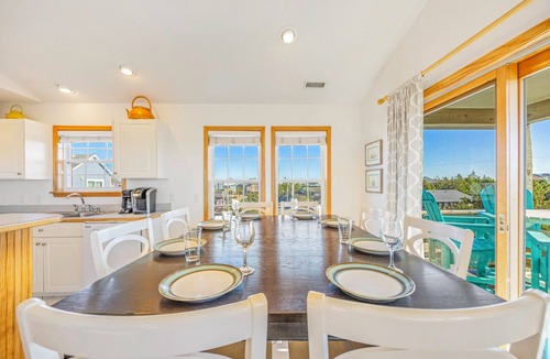 Salvo House | Oceanview Dog Friendly Home w/Private Pool, Hot Tub, Indoor and Outdoor Games