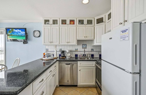 Galveston Condo | On the Beach. Balcony with Expansive Gulf and Sunset Views (1202)