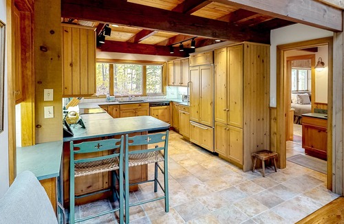 Forest Farms House | Open & spacious mountain home with hot tub, large deck, fireplace, & ski view