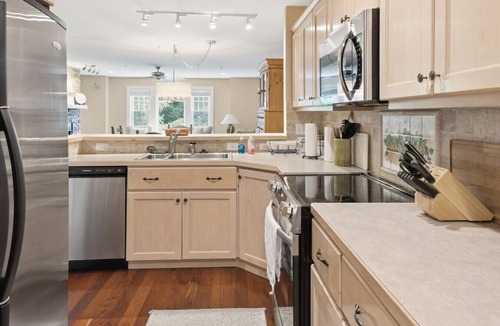 Foscoe Condo | Peaceful Timber Views, Fireplaces, Decks & Comfort