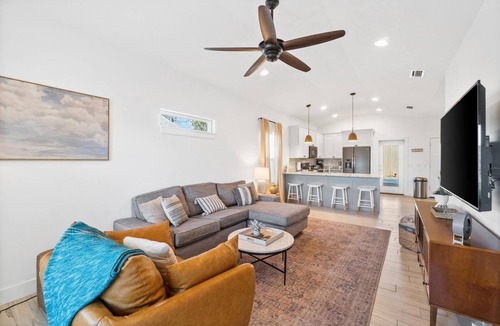 Riviera Beach House | Pet Friendly Beach House with Private Pool, Golf Cart, and Walk to Beach Access