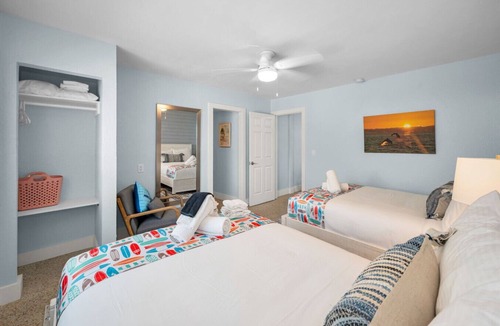 Sunset Beach Hotel | Poolside Suite- 2 beds- Large living room!
