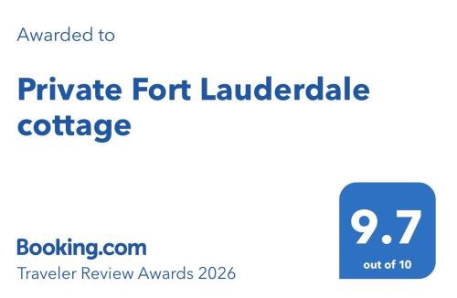 Croissant Park House | Private Fort Lauderdale cottage