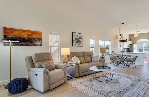 San Ignacio Vista II Estates House | Private Golf Cart! 55-Plus Green Valley Getaway