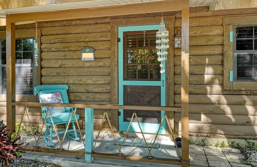 Palmetto Cabin | Rainforest Shower, Fireplace, Grill, Private Yard. No Cleaning Fee!