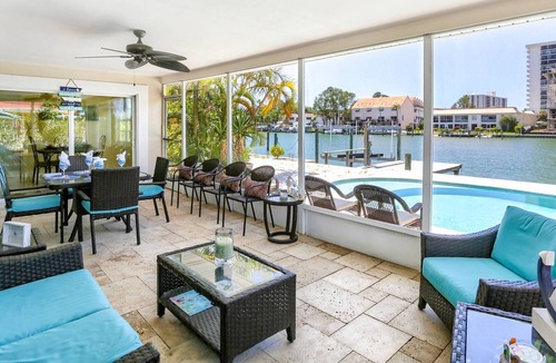 Island Estate House | Relax in Paradise! Waterfront Pool, Boat Dock, Gas Grill, W/D, Wi-Fi/Cable ~ 406 Leeward Island