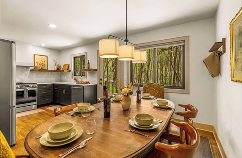 Cascade House | Relaxing Riverside Oasis w/Hot Tubs, Sauna, Fire Pit, by Forest & Peak Retreats