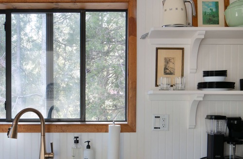 Whispering Pines Cabin | Riverfront, Treehouse-like Getaway!