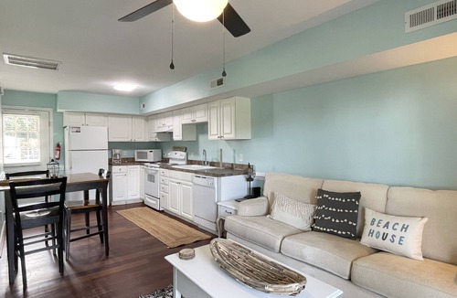 Ocracoke Condo | Rosemary Cottage; Two story condo with king bed