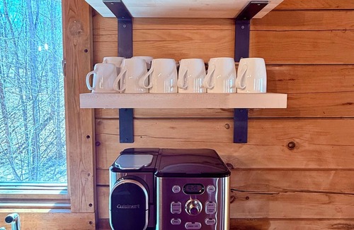 Dresden Cabin | Rustic Riverfront Cabin with Fire pit and Wood Stove