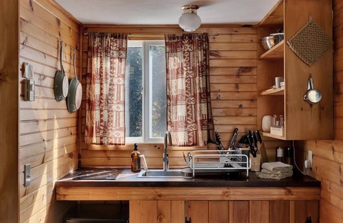 Lake Placid Cabin | Rustic Skylight Adirondack Cabin